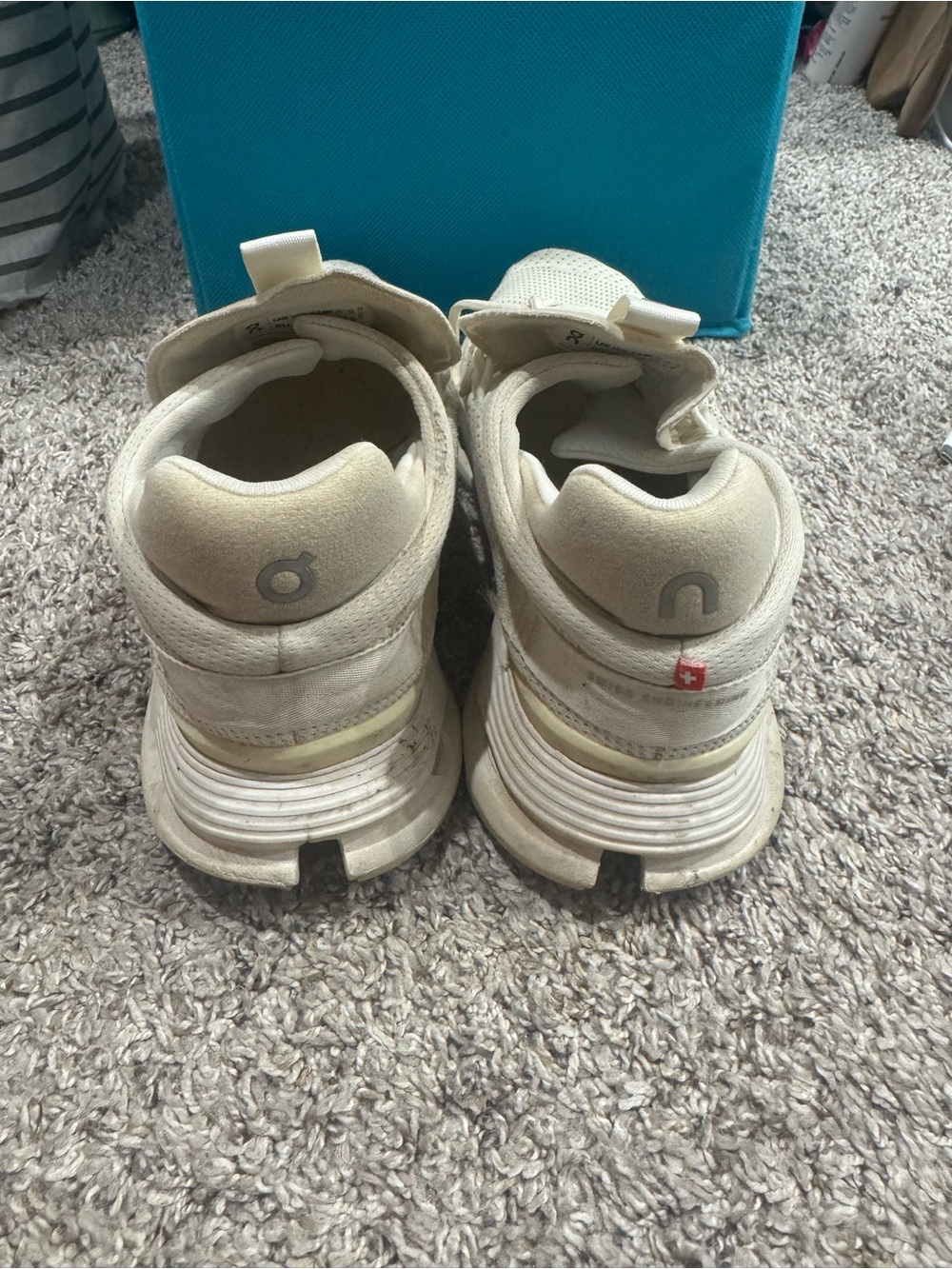 On Cloud White Sneakers - Picture 2 of 9